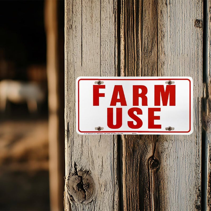 Hy-Ko Products 361951 Farm Use Id Tag White/Red, 6(h) x 12(w) -Inches, red/White - Image 3